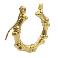 Messing Hoop Earring, guldfarve belagt, mode smykker & for kvinde, gylden, nikkel, bly & cadmium fri, 22x20x2mm, 6par/Lot, Solgt af Lot