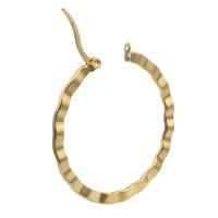 Brass Hoop Earring, Round, gold color plated, fashion jewelry & for woman, golden, nickel, lead & cadmium free, 35x36x1mm, 6Pairs/Lot, Sold By Lot