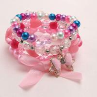 Children Bracelet & Bangle Acrylic plated Girl & fashion jewelry Length Approx 16 cm Sold By Set