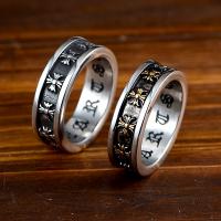 Палец кольцо из нержавеющей стали, Нержавеющая сталь 304, ювелирные изделия моды & Мужская & разный размер для выбора, Много цветов для выбора, не содержит никель, свинец, продается PC