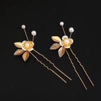 Hair Bands Brass with Plastic Pearl handmade fashion jewelry & for woman golden nickel lead & cadmium free Sold By PC