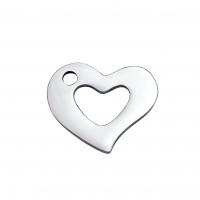 Stainless Steel Pendants 304 Stainless Steel Heart Vacuum Ion Plating DIY & hollow Sold By PC