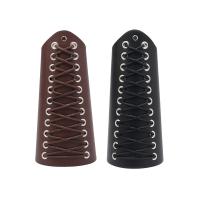 Bijoux chaîne de corps, cuir PVC, avec corde de cire, pour homme, plus de couleurs à choisir, 300x180x3mm, Vendu par PC