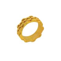 Titan Edelstahl Ringe, Titanstahl, plattiert, Modeschmuck, keine, 7mm, Größe:6.5-8, verkauft von PC