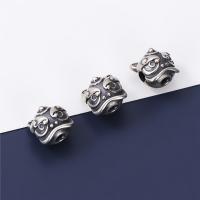 925 Sterling Silver Spacer Bead Lion Antique finish vintage & DIY Approx 2.5mm Sold By PC