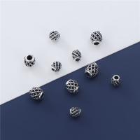 925 Sterling Silver Spacer Bead, barrel, vintage & DIY & different size for choice & hollow, Sold By PC