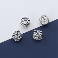 925 Sterling Silver Spacer Bead, Lion, vintage & DIY, 10.70x11mm, Hole:Approx 3.3mm, Sold By PC