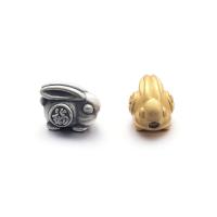 Argent sterling 925 perle d'entretoise, lapin, Placage, DIY, plus de couleurs à choisir, 13.20x9.40mm, Trou:Environ 2.2mm, Vendu par PC