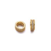 Argent sterling 925 perle d'entretoise, beignet, Placage, DIY & styles différents pour le choix & pavé de micro zircon, Vendu par PC