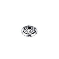925 Sterling Silver Spacer Bead, Saucer, vintage & DIY, 6.40x3.70mm, Hole:Approx 1.1mm, Sold By PC