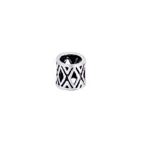 925 Sterling Silver Spacer Bead, vintage & DIY & hollow, 5.50x5.30mm, Hole:Approx 3.7mm, Sold By PC