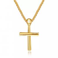 Zinc Alloy Jewelry Necklace with 304 Stainless Steel Chain Cross plated fashion jewelry & Unisex nickel lead & cadmium free Length Approx 60 cm Sold By PC