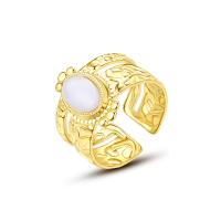 Vinger Ring in edelstaal, 316 Roestvrij staal, met turkoois & Cats Eye, mode sieraden & voor vrouw, meer kleuren voor de keuze, 15.60mm, Verkocht door PC