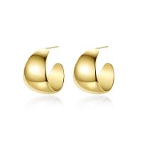 Stainless Steel Stud Earrings, 316 Stainless Steel, Vacuum Ion Plating, fashion jewelry & for woman, more colors for choice, 24.80x16.50mm, Sold By Pair