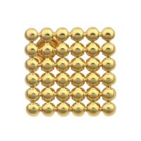 Goujon Laiton, Placage de couleur d'or, bijoux de mode & pour femme, doré, 17x17x3mm, 6pairescouple/lot, Vendu par lot