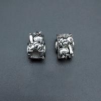 Zinc Alloy Jewelry Beads antique silver color plated vintage & DIY nickel lead & cadmium free Approx Sold By Bag