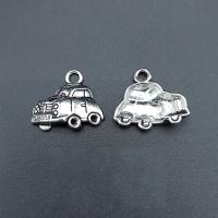 Vehicle Shaped Zinc Alloy Pendants Car antique silver color plated vintage & DIY nickel lead & cadmium free Approx Sold By Bag
