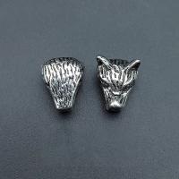 Zinc Alloy Spacer Beads Wolf antique silver color plated vintage & DIY nickel lead & cadmium free Approx Sold By Bag