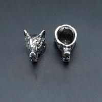 Zinc Alloy Spacer Beads Wolf antique silver color plated vintage & DIY nickel lead & cadmium free Approx Sold By Bag