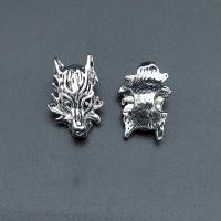 Tibetan Style Spacer Beads, Wolf, antique silver color plated, vintage & DIY, nickel, lead & cadmium free, 18x13mm, Approx 100PCs/Bag, Sold By Bag