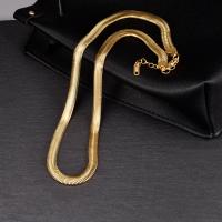 Titanstahl Halskette, mit Verlängerungskettchen von 2.36inch, Modeschmuck & für Frau, goldfarben, frei von Nickel, Blei & Kadmium, Länge:ca. 19.69 ZollInch, verkauft von PC