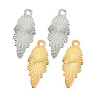 Brass Jewelry Pendants Leaf plated DIY nickel lead & cadmium free Approx 2mm Sold By PC