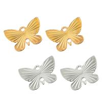 Brass Jewelry Connector, Butterfly, plated, DIY, more colors for choice, nickel, lead & cadmium free, 10x13x0.5mm, Hole:Approx 1.5mm, Sold By PC