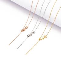 Stainless Steel Jewelry Necklace, 316 Stainless Steel, Vacuum Ion Plating, Adjustable & DIY & for woman, more colors for choice, nickel, lead & cadmium free, 1mm, Length:Approx 18.9 Inch, Sold By PC