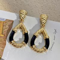 Zinc Alloy Drop Earrings fashion jewelry & for woman nickel lead & cadmium free 55mm Sold By Pair