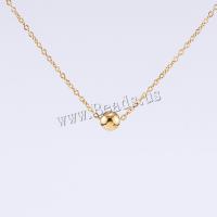 Stainless Steel Jewelry Necklace 304 Stainless Steel with 1.97inch extender chain 18K gold plated fashion jewelry & for woman golden 8mm Length Approx 17.72 Inch Sold By PC