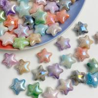 Plated Acrylic Beads, Star, DIY, more colors for choice, 20x10mm, Hole:Approx 3mm, 10PCs/Bag, Sold By Bag