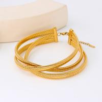 Fashion Choker Necklace 304 Stainless Steel with 7cm extender chain plated fashion jewelry Length 30 cm Sold By PC