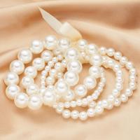 Plastic Bracelet, Plastic Pearl, fashion jewelry & different size for choice & for woman, more colors for choice, Length:Approx 7.08 Inch, Sold By PC