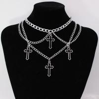 Fashion Statement Necklace Zinc Alloy with 5cm extender chain silver color plated fashion jewelry & for woman & hollow nickel lead & cadmium free Length Approx 35 cm Sold By PC