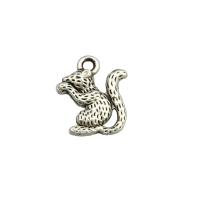 Tibetan Style Animal Pendants, Mouse, antique silver color plated, DIY, nickel, lead & cadmium free, 16x13x0.3mm, Hole:Approx 0.2mm, Sold By PC