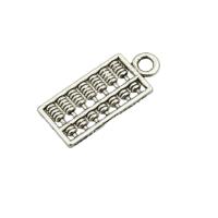Tibetan Style Pendants, Abacus, antique silver color plated, DIY, nickel, lead & cadmium free, 19x8x0.1mm, Hole:Approx 0.2mm, Sold By PC
