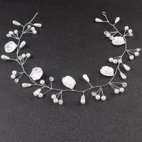 Headband Zinc Alloy with Crystal & Plastic Pearl fashion jewelry & for woman white nickel lead & cadmium free Sold By PC