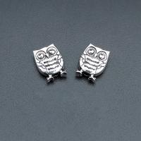 Tibetan Style Spacer Beads, Owl, antique silver color plated, durable & Corrosion-Resistant & DIY, nickel, lead & cadmium free, 12x9mm, Approx 100PCs/Bag, Sold By Bag