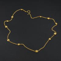 Stainless Steel Jewelry Necklace, 304 Stainless Steel, fashion jewelry, more colors for choice, Length:85 cm, Sold By PC