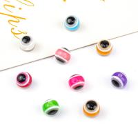 Harpiks smykker Perler, Resin, Runde, du kan DIY, flere farver til valg, Hole:Ca. 1.5mm, 1000pc'er/Bag, Solgt af Bag