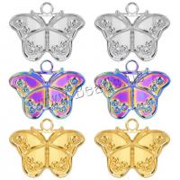Stainless Steel Pendants 304 Stainless Steel Butterfly Vacuum Ion Plating DIY Approx 3mm Sold By PC