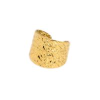 304 Edelstahl Manschette Fingerring, 18 K vergoldet, Modeschmuck & einstellbar & für Frau, 18mm, verkauft von PC