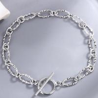925 Sterling Silver Bracelet silver color plated fashion jewelry & for woman nickel lead & cadmium free Length Approx 6.9 Inch Sold By PC
