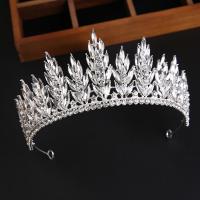Bridal Tiaras, Tibetan Style, silver color plated, fashion jewelry & for woman & with rhinestone, silver color, nickel, lead & cadmium free, 330x140x70mm, Sold By PC