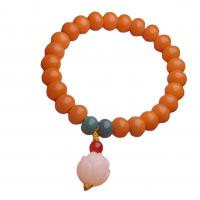 Bodhi racine bracelet, Lotus, bijoux de mode & unisexe & fleuri, 7x9mm, Longueur:Environ 7 pouce, Vendu par PC