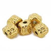 Stainless Steel Beads, 304 Stainless Steel, Vacuum Ion Plating, fashion jewelry & DIY & for woman, golden, 11.50x12.50mm, Hole:Approx 3.3mm, 5PCs/Bag, Sold By Bag