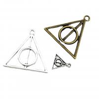 Tibetan Style Hollow Pendants, Triangle, plated, DIY & different size for choice, more colors for choice, nickel, lead & cadmium free, Approx 100PCs/Bag, Sold By Bag