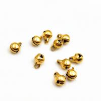 Stainless Steel Pendants, 304 Stainless Steel, Bell, Vacuum Ion Plating, DIY, golden, 8mm, Sold By PC