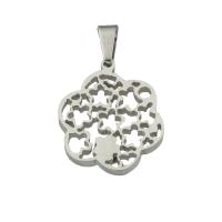 Stainless Steel Pendants 304 Stainless Steel fashion jewelry & hollow original color Approx 3.36mm Sold By PC
