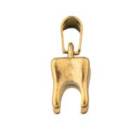 Stainless Steel Pendants 304 Stainless Steel Tooth Vacuum Ion Plating fashion jewelry & Unisex golden Approx 3mm Sold By PC